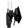 TCHAWk Fondina a Sgancio Rapido, Supporto da Cintura e Muro per Pistola | Sgancio a Corda, Compatibile Glock 9mm e S&W.40, Per Auto, Scrivania, Cassaforte, Plastica Nera