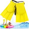 Lcarege Pinne per bambini, 1 paio da 11,9 x 18,5 cm, in EVA e PVC, con cinturino regolabile, portatile, di ricambio, per avventure estive, 1 paio