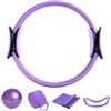 kivrimlarv Kit per pilates a casa, Ring Pilates e palla Pilates con fasce da | Fasce per yoga, 5 fasce per stretching, accessori per la palestra a casa