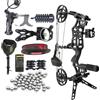 Wolfman Kit arco compound dual‑use, regolabile 40‑70 lbs e 25‑30 pollici, riser in lega di alluminio