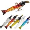 Senvenelec 5 esche artificiali per gamberetti, esche da pesca, bionic Shrimp per la pesca all'aperto, esche morbide con amo da pesca, 5 colori