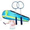 Generic Badminton Rackets Set - 66.5cm Anti-Slip Sturdy Rackets | Lightweight Equipment for Outdoor Beach Family Game Adults Kids