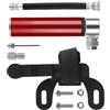 Operitacx Mini Pompetta Aria Bici Portatile Manuale in Lega di Alluminio | Tight Seal, Filettatura Sicura, Nero e Rosso, per Bike e Ball
