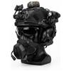 cuguoe Kit casco FAST PJ con cuffia, luce e supporto ribaltabile