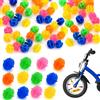 Simsky Set di 72 perline colorate per raggi della bicicletta, accessori per bicicletta per bambini, clicker per raggi riflettenti, impermeabili, decorazioni per raggi della bicicletta per ragazze e