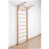 SportBaby Scala Svedese in Legno con Barra Superiore Regolabile Kombi-1-240 Ginnastica, Sport, Gym, Barra a Muro da Casa