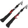 Marchfunny Fibra di carbonio telescopica Rod Set 1.6m leggero (canna da pesca dritta)
