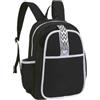 MotiveTech Zaino da Tennis Sportivo Borsa Racchette Palestra Tela Leggero con Spallacci Imbottiti E Scomparti Separati Adatto per Partite Allenamenti Viaggi Quotidiani, Nero, Nero