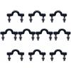 NUSITOU Nylon Bungee Deck Loop 50 Pezzi con Viti e Dadi per Kayak | Nero, Nailon Leggero, Resiste a Forte Trazione, Accessori Inclusi per Fissaggio