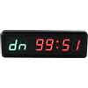 POAHNCU Orari della Palestra, Orologio Fitness Blu-Rosso A 6 Cifre da 2 Pezzi 1,5 Pollici, Cronometro