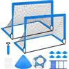 Generisch Piccola rete da calcio, porta da calcio per ragazzi, portatile, pop up, set di rete da calcio
