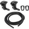 Motoforti Kit Ugelli Lavavetri Per Toyota RAV4 00-04 1 Pz | Colore Nero, Materiale Plastica, Numero OE 8538112050, Include 2 Guarnizioni E 1 Tubo Fluido 1,5 Metri