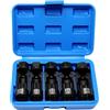 ZKTOOL 5 Pezzi Set di Chiavi a Bussola per Dado Ammortizzatore, 1/2 Pollici | Include Misure 18mm 19mm 21mm 22mm 24mm, 12 Punti, Strumento per Smontaggio e Montaggio di Dadi di Sospensione e Strut