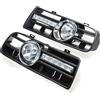 Staccatory 2 X LED Griglia Griglia Paraurti Luci Anti-Nebbia Anteriore per 97-06 Golf 4 Mk4 IV Nero