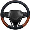 DZSHONGXINSM Copri Volante Per Toyota Rav4 Per Wildlander RAV4 LE AWD Coprivolante Auto In Pelle Antiscivolo Accessori Custodia Volante Auto(Marrone)