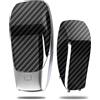 Neyyuse Cover per chiave in fibra di carbonio con struttura in fibra di carbonio compatibile con Mercedes Benz Classe E 2017 S 2018