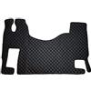 Unbekannt Tappetini per MERCEDES ACTROS MP2 MP3 Camion Cambio Automatico Trapuntato Ricamo Tappeti Copricofano Decorazione Eco Pelle in Nero
