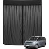 RASHION Zanzariera Compatibile con VW T7 per Porta Scorrevole | Zanzariera Magnetica Tenda Parasole contro Insetti e Sole, Rete Ombreggiante Porta Laterale Campeggio