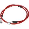 LKRXW Tubo di Olio del Freno Motocicletta 100cm Tubo Flessibile Olio Freni | Moto Idraulico Rinforzato Intrecciato Acciaio Cavo Linea Tubi Flessibili Cavi Frizione 28 Gradi Rosso