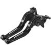 Generic Leva Freno Frizione Leve freno e frizione regolabili, pieghevoli ed estensibili per moto, compatibili con CB300R 2018-2023(Black)