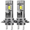 KYPSZQPSH 2 pezzi 6000K 300W Turbo H7 H4 LED lampadine for fari CANBUS luci 30000LM Mini lampada 3580 CSP LED for auto wireless con ventola(H7)