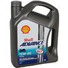 Shell Advance Ultra 4T 15W-50, Olio per Moto, 4 l, 13510020