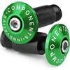 CXEPI Terminali Manubrio Universale - per Manubri da Ø22mm (7/8) (esterno) - Contrappesi per Moto Mtb Bici,Verde
