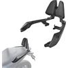 TOTHERIDER Schienale per moto con cuscino posteriore, compatibile con Honda X ADV 750 FORZA 750 NSS 750 2021-2026, cuscino posteriore rimovibile per passeggero, portapacchi XADV750 FORZA750 NSS750