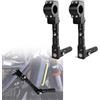 Xitomer Supporto regolabile per pedane autostradali da 22-28 mm, adatto per MT-09 MT-07 Tenere 700, kit di montaggio con pedane regolabili ad angolo lungo, kit di montaggio per moto, paramotore,