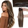 Moresoo Extension Capelli Umani Trama a Farfalla #4/27/4 Balayage 50g 60cm | Stile Elegante, Lunga Durata, Pettinabilità Facile, Volume Progressivo, Sfumature Multitono