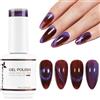 Nicedeco 15ML Smalto Cat Eye Semipermanente per Unghie Colori Smalto magneticp per Unghie Lampada UV LED Soak Off Gel Nail Polish N304