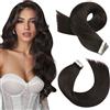 Moresoo Extension Biadesive Capelli Veri Invisibili Lisci #2 40cm 50g 20pz | Stile Quotidiano, Foltezza Immediata, Look Elegante, Per Donne, Invisibile E Confortevole