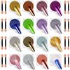 SIUSIO 16 bicchieri cromati per nail art glitter decorazione a specchio metallico effetto olografico Aurora Chameleon Pigment Polvere Kit 0,35g / Barattolo per resina artigianato & nail art