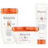 KERASTASE Kérastase Nutritive, Routine Nutriente Per Capelli Secchi, Con Nutrienti Essenziali, Idrantante, Districante, Anti-Crespo, Shampoo Bain Satin + Maschera Masquintense + Termoprotettore Nectar Thermique