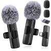 voijump Mini Mic Pro - Micrófono inalámbrico para iPhone, iPad y Android (Paquete de 2) - Micrófono de Solapa con USB-C para grabación de Video, entrevistas, podcasts, Vlogs, ASMR, TikTok y Youtube