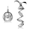 WithLoveSilver W | S WITHLOVE SILVER 925 argento Sterling 13 mm photo Ball per tre foto ciondolo medaglione