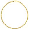 PLANETYS - Bracciale Argento Sterling 925 Placcato Oro 18K Modello Grana di caffè Larghezza 2.5 mm