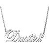 RONKAH Collana con ciondolo personalizzato con nome personalizzato con cuore collana personalizzata miglior regalo per le donne Natale San Valentino festa della mamma compleanno AU