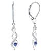 JO WISDOM Orecchini Infinito Twist Argento 925 Donna con AAA Zirconia cubica