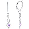 JO WISDOM Orecchini Infinito Twist Argento 925 Donna con AAA Zirconia cubica