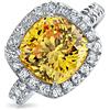 Bling Jewelry Anello Di Fidanzamento Senza Tempo In Stile Art Deco Con Quadrato Di Zirconia Cubica 3CT AAA CZ Con Taglio Asscher Per Le Donne, Fascia Sottile In Argento 925.