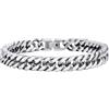 PROSTEEL Bracciale Uomo a Catena Cubana Grossa Robusta Bracciale Catena Uomo Acciaio Inossidabile, Lunghezza 23 cm, Larghezza 8 mm, Argento, con Confezione