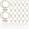 CENMEN Faveur de Bracelet d'Ala de avec des en organza Faveur de Battesimo en acrylique pour Ragazzo et fille communion anniversaire mariage, Acrilico