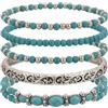 Red Yun En Braccialetto occidentale da donna turchese perline braccialetti impilabili perline stretch vintage boho gioielli boho cowboy country concerto accessori
