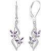 JO WISDOM Orecchini Infinito Argento 925 Donna con AAA Zirconia Cubica,Orecchini Farfalla Ragazza
