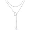 ChainsPro Collana Lariat a Y da Donna in Acciaio Inossidabile