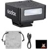 Godox Mini flash iM20, indice flash GN15, 5 livelli di potenza, luce fotografica portatile compatta