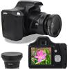 Denash Fotocamera Digitale, Fotocamera Portatile con Schermo LCD da 3 Pollici, Fotocamera Reflex HD con Zoom 18X a Lunghezza Focale Lunga con Batteria di Grande (Versione standard +