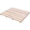 KDDEON Tappeto per Piedi per Pavimento Doccia Naturale,Pedana Doccia Antiscivolo in bambù,Accessori da Bagno in bambù,Design a Doghe,per Una Facile Conservazione,con Drenaggio (65x65cm/26x26in)