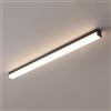 YFMYY Lampada da soffitto a LED Nera a Striscia Lunga, plafoniera dimmerabile da Incasso con Telecomando, luci lineari Moderne e minimaliste Vicine al soffitto per Soggiorno, Camera da Letto